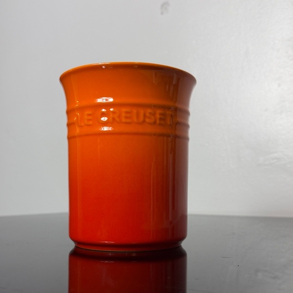 Le Creuset Stoneware Flame Orange Utensil Crock, 1 Liter - Picture 4 of 10